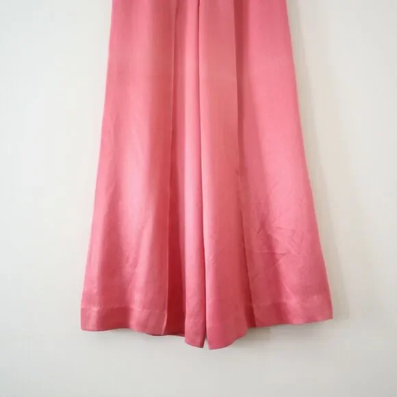 Vintage 1970s Yes From California Satin High Rise Flare Bell Bottom Pants - Picture 11 of 12